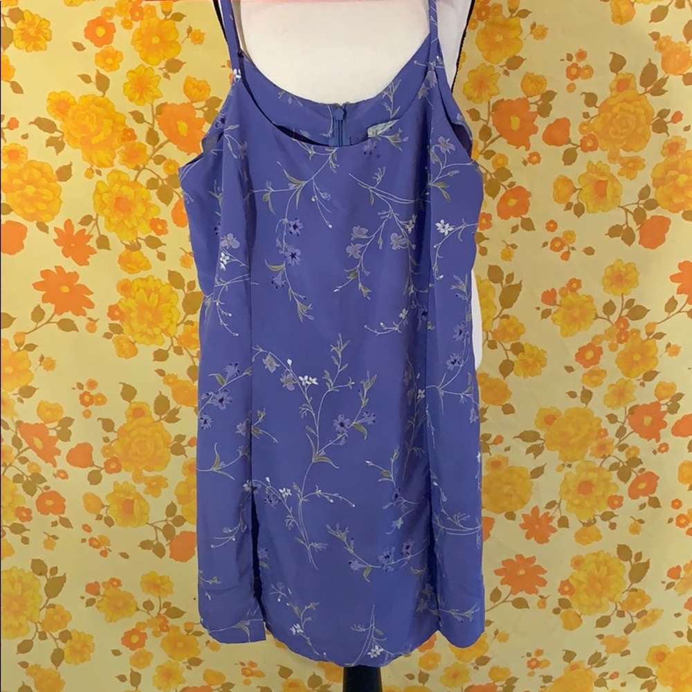 Cute True Vintage Purple Floral Polyester Romper - Picture 5 of 6